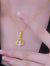24K Gold Plated Fan Necklace
