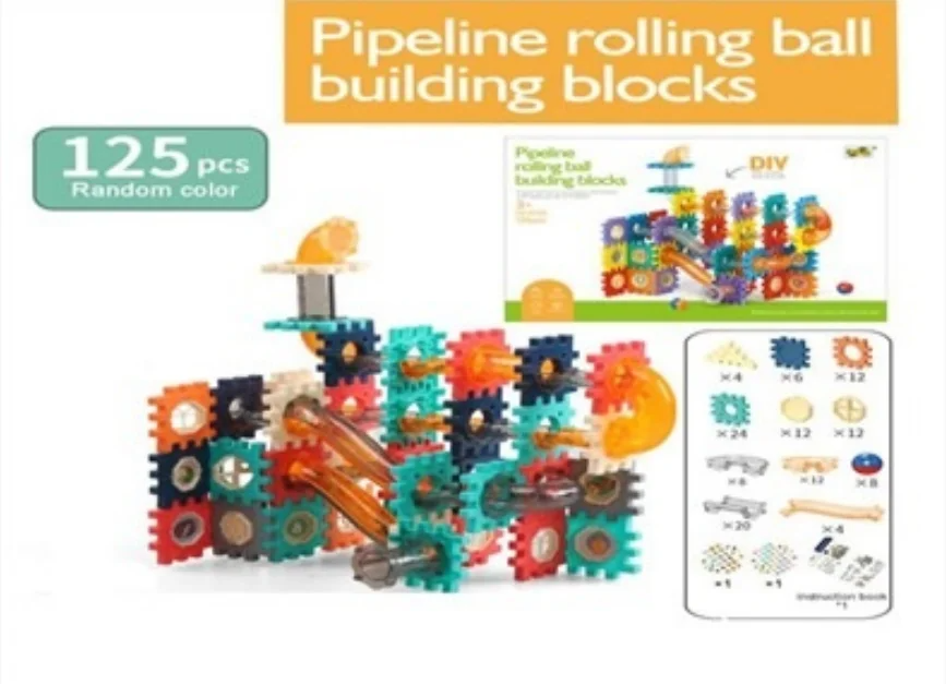 Marble Run 125Pcs Building Blocks for Kids