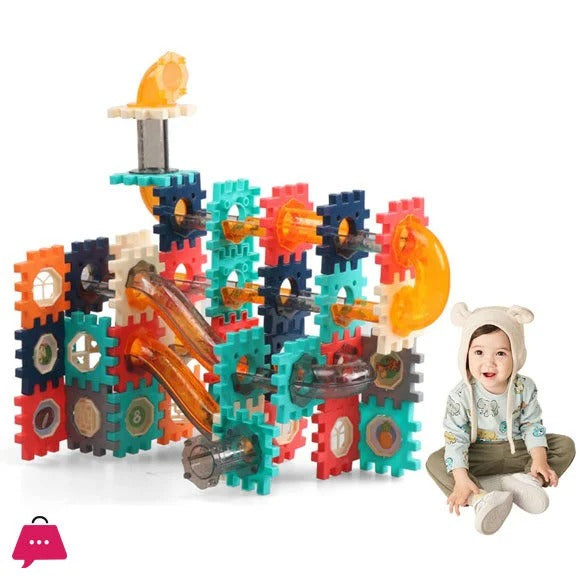 Marble Run 125Pcs Building Blocks for Kids